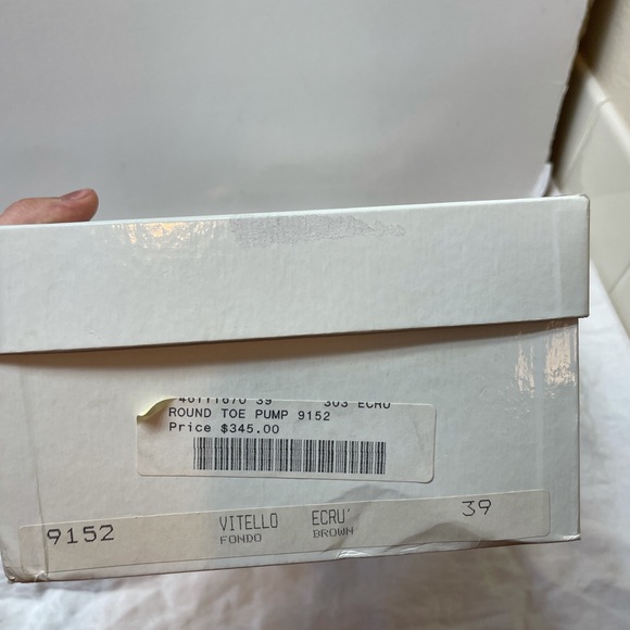 Dries Van Noten vintage acru lthr 4” chunky heel - Picture 5 of 6